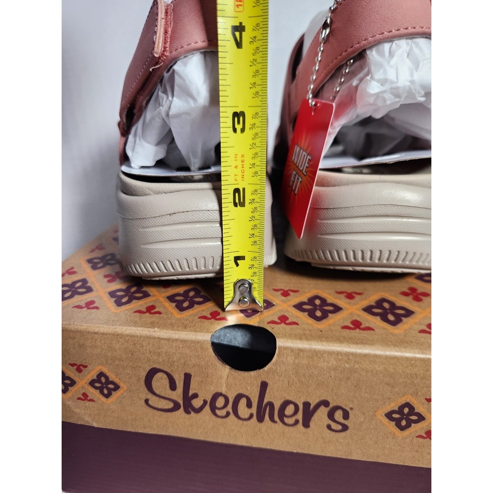 Skechers Easy Going Adjustable‎ Certified Charm Vegan Relaxed  Sandals Sz 7W NEW - Picture 4 of 10